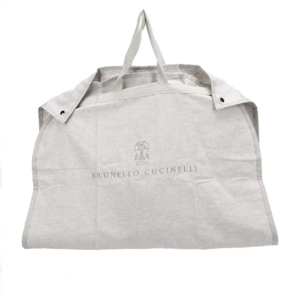 New Brunello Cucinelli Fabric Logo Garment Bag